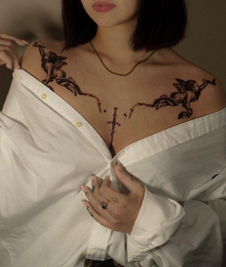 Upper Chest Tattoo